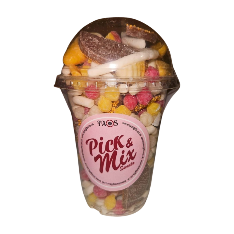 Medium Plastic Cup & Dome Lid 400g - Fits 4 x 100g Pick & Mix Sweets