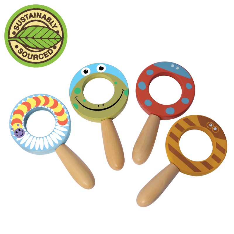 Wooden Animal Magnifying Glass By House Of Marbles - Age 5 Plus