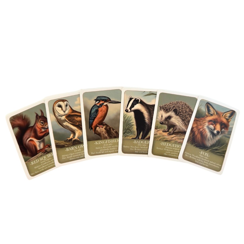 Wildlife Pairs Matching Card Game By House Of Marbles - Age 3 Plus