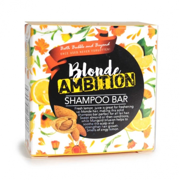 Blonde Ambition White Rhubarb Fair Hair Shampoo Bars - Bath Bubble & Beyond 50g