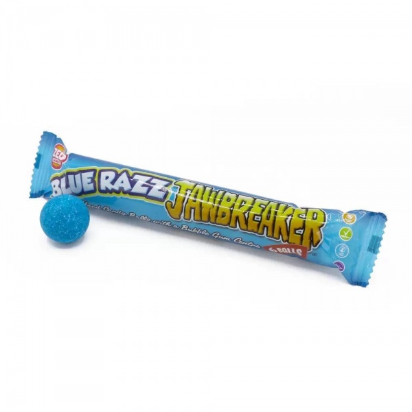 Blue Razz Jawbreaker 6 Balls Hard Candy Bubblegum Sweets Zed 49.5g