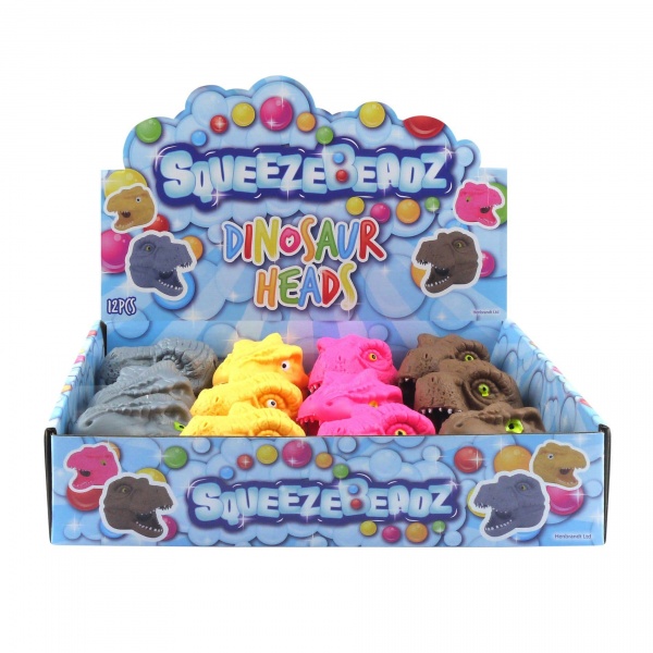Dinosaur Stretchy Water Squeeze Beads Toys Henbrandt Wholesale Box of 12