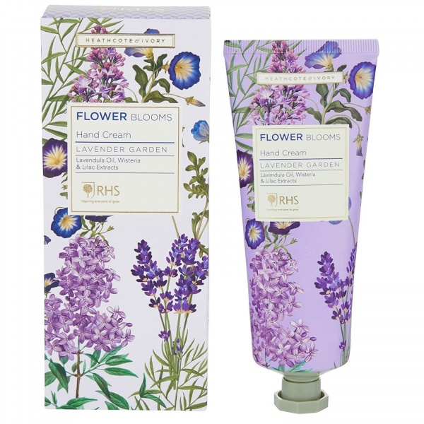 Lavender Garden - RHS Flower Blooms Scented Hand Cream Heathcote & Ivory 100ml