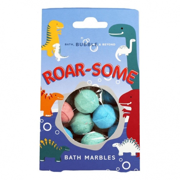 Roar-some Novelty Bath Marbles Fizzer Dinosaur Gift Box  Bath Bubble & Beyond 144g