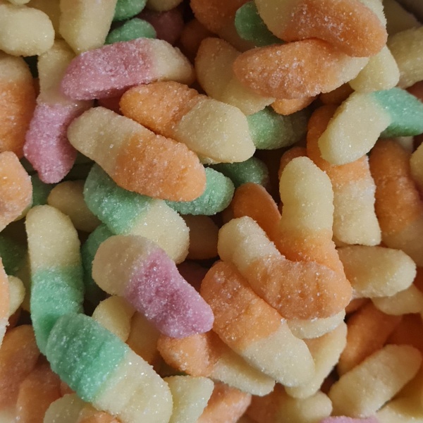 Sugar Coated Glow Worms Pick & Mix Sweets Kingsway 100g
