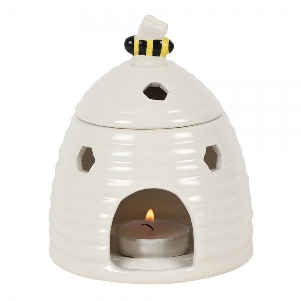 White Beehive Oil Burner / Wax Melt Warmer Jones Home & Gift